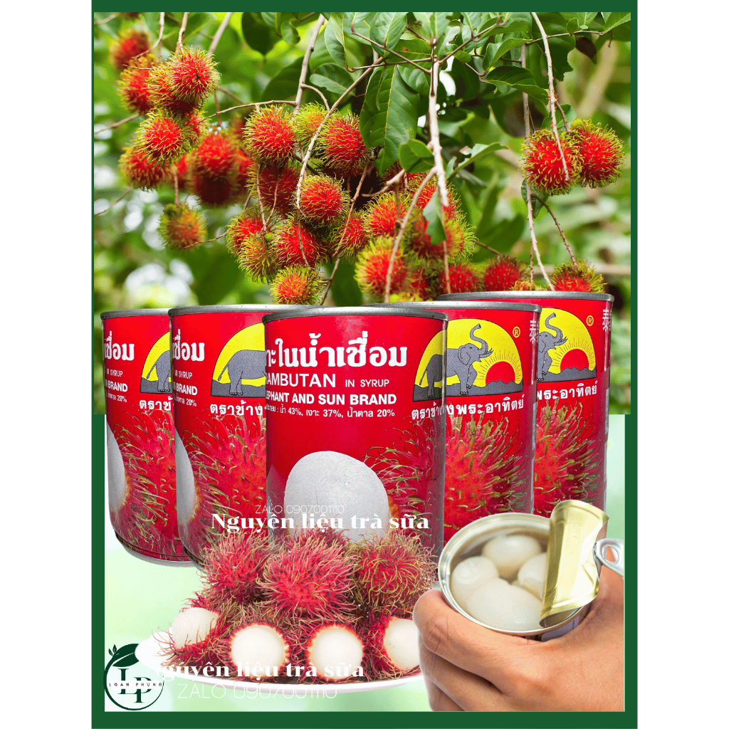 CHÔM CHÔM THÁI NGÂM NƯỚC ĐƯỜNG - 565G.