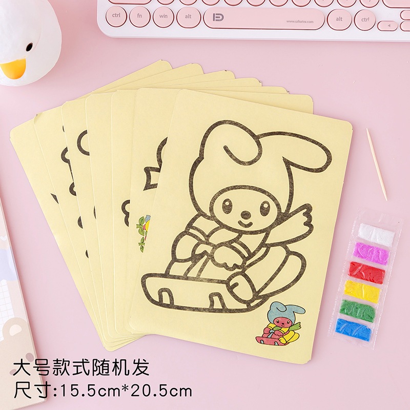 Đồ 1k tranh cát đồ chơi cho bé đa dạng mẫu mã kích thước 16*14cm