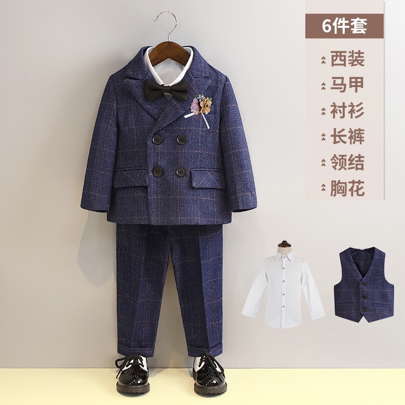 Set vest dạ công tử dài tay  - Shubi-Kids