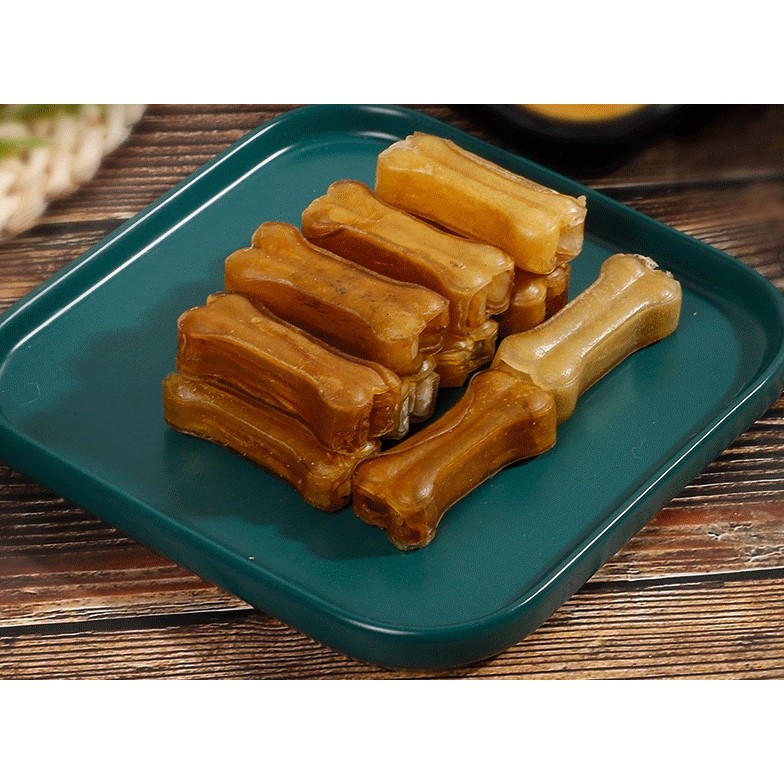 Xương gặm sạch răng cho chó_ Xương gặm da bò cho chó