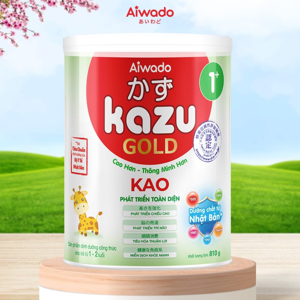 Sữa bột Aiwado KAZU KAO GOLD 810g 1+ - SỮA MÁT CAO LỚN