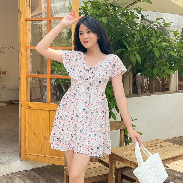 Đầm Maybi babydoll bèo cánh tiên