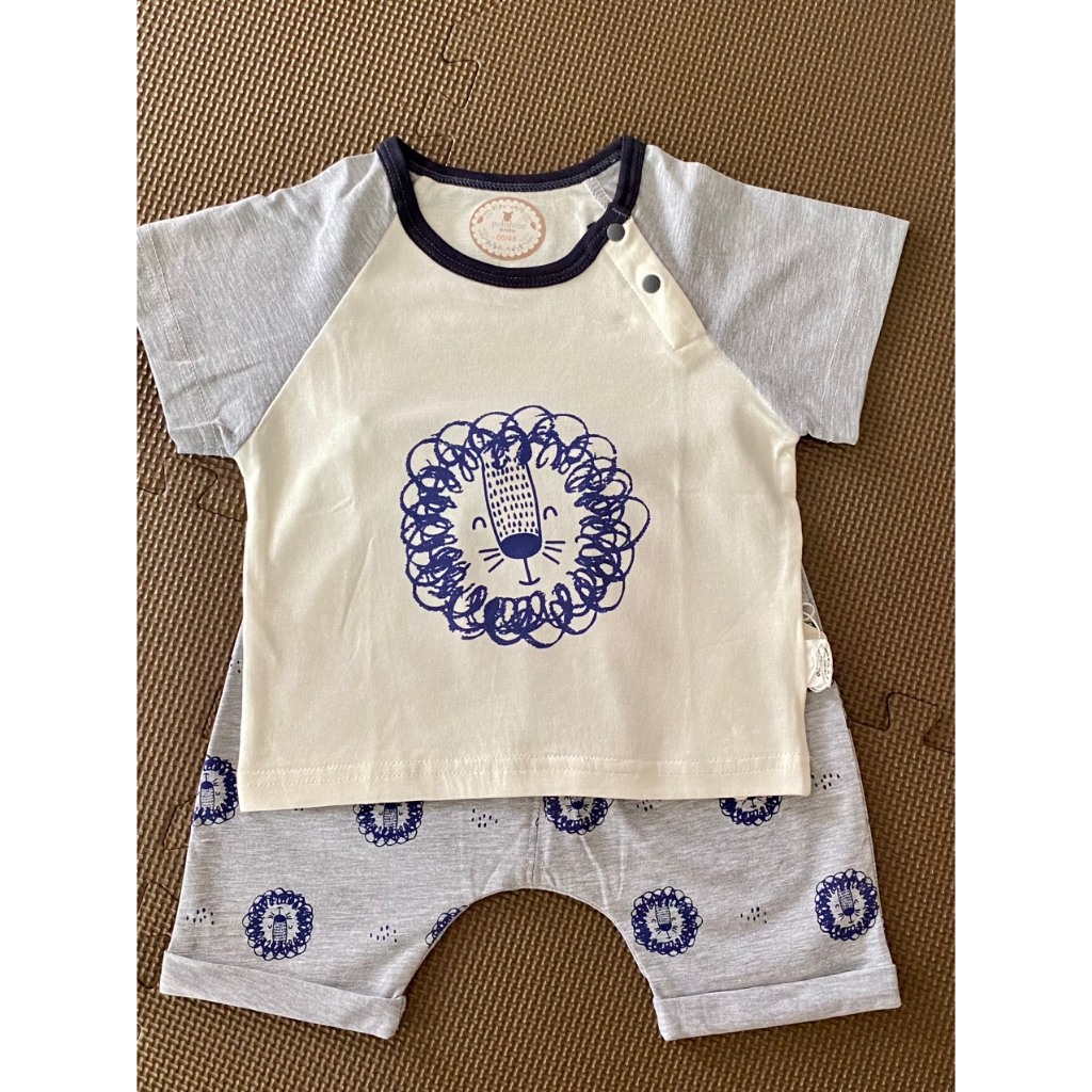 Bộ Áo Quần Lửng Bé Trai Chất Cotton Hoạ Tiết