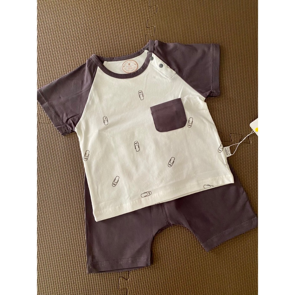 Bộ Áo Quần Lửng Bé Trai Chất Cotton Hoạ Tiết