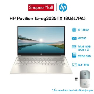  Laptop HP Pavilion 15-eg3035TX 8U6L7PA i7-1355U | 16GB | 512GB |VGA MX550 2GB