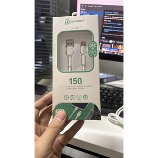 Cáp Sạc lP DEIABBIT dài 1M dây dù siêu bền hỗ trợ truyền tải dữ liệu