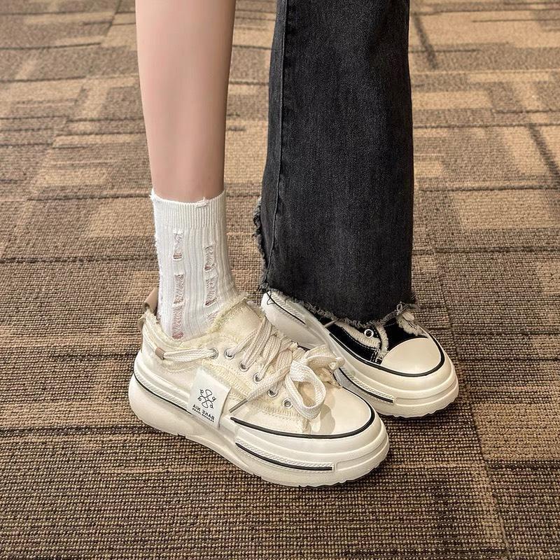 Giày nữ canvas Zata Đế cao 5cm Mã C-2