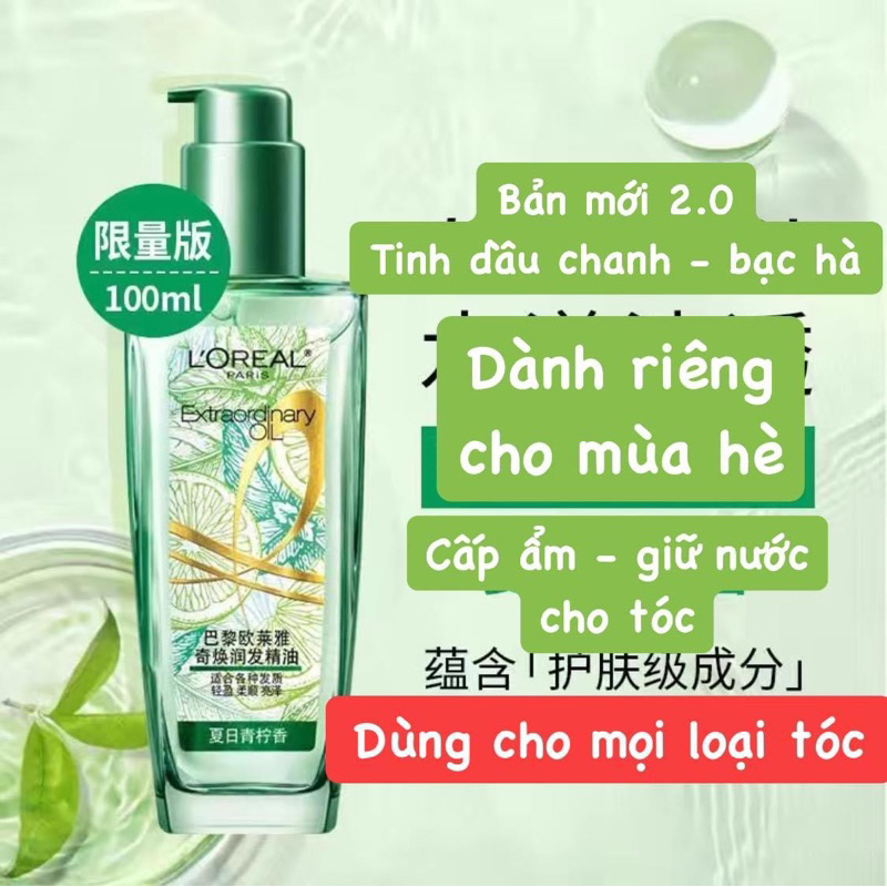 Tinh dầu dưỡng tóc Loreal 100ml - chai thuỷ tinh