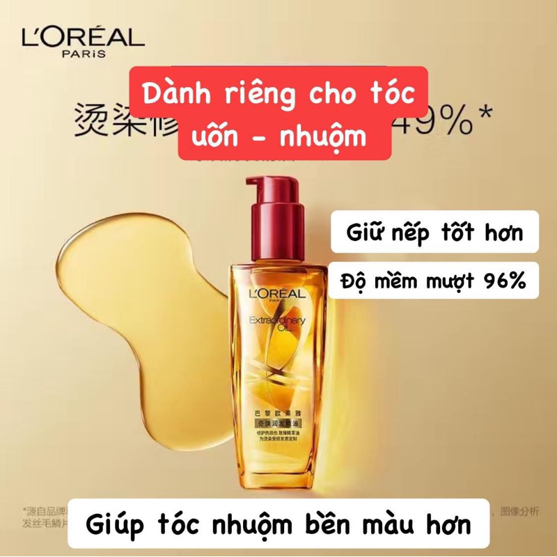 Tinh dầu dưỡng tóc Loreal 100ml - chai thuỷ tinh