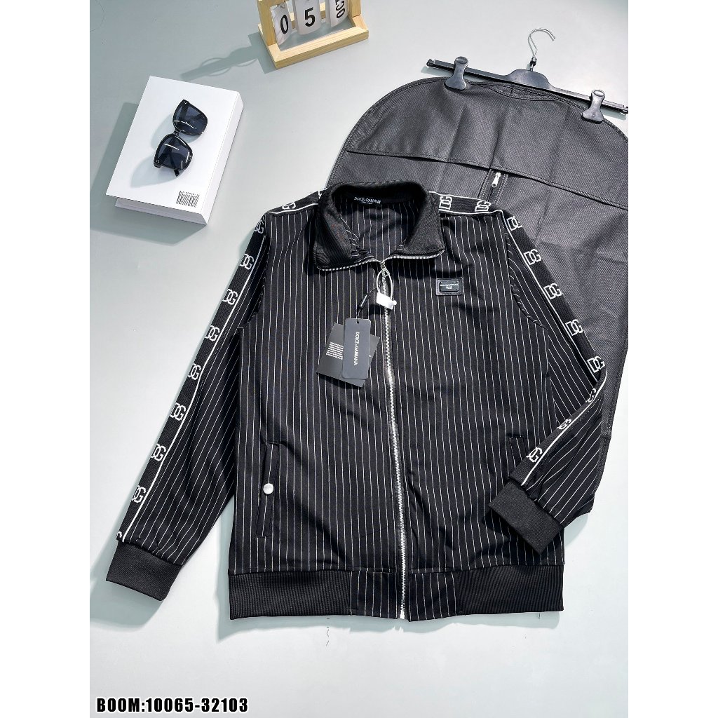 🔥Hot🔥Áo khoác DG viền tay thêu mác sắt thiết kế hot trend Nam nữ New 2023