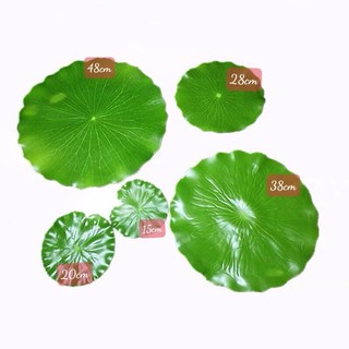 Lá sen, lá sen cao su rời làm oản decor trang trí bể cá