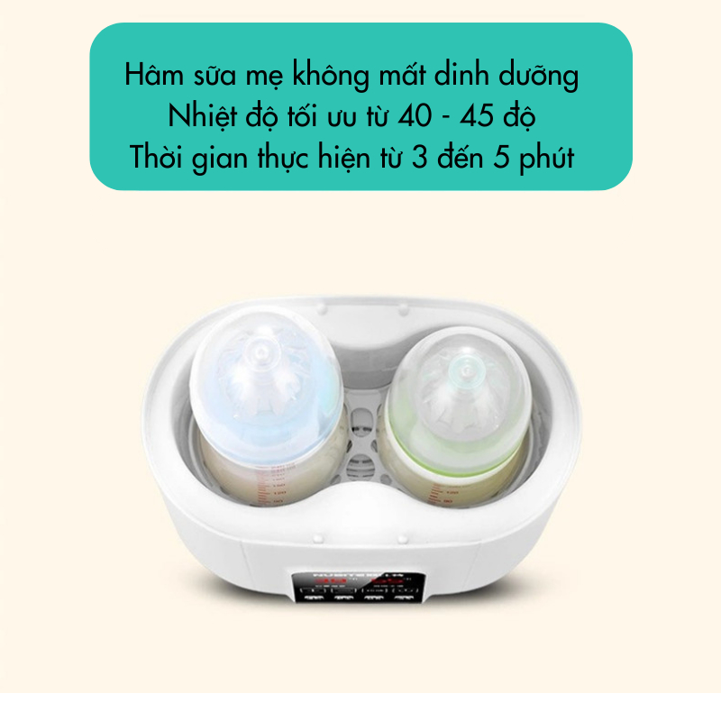 Máy Hâm Sữa Tiệt Trùng Bình Sữa Bằng Hơi Nước Cao Cấp 4in1 Màn Hình Led Cảm Ứng Máy Tiệt Trùng Rã Đông Hâm Nóng Thức Ăn
