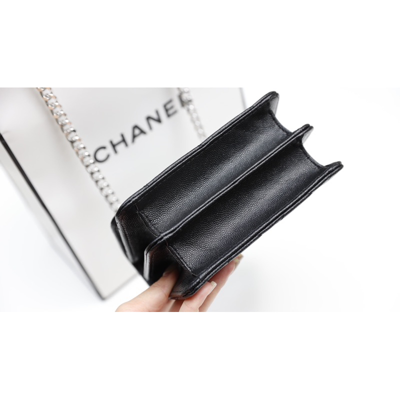 Túi Xách Chann Neo Mini Trắng Đen Size 16  -  By Anh Dinh Phuong