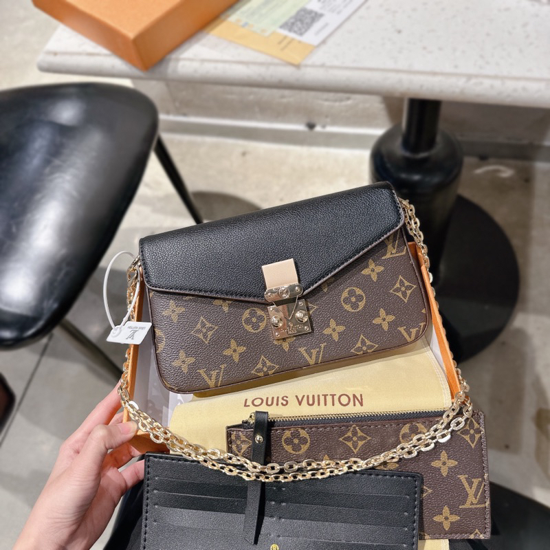 Túi lv kèm 2 ví size 22