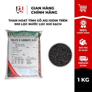 Than Hoạt Tính Gỗ SLANPER Iodin Trên 300 - Vật Liệu Lọc Nước Lọc Khí sạch 1kg A12