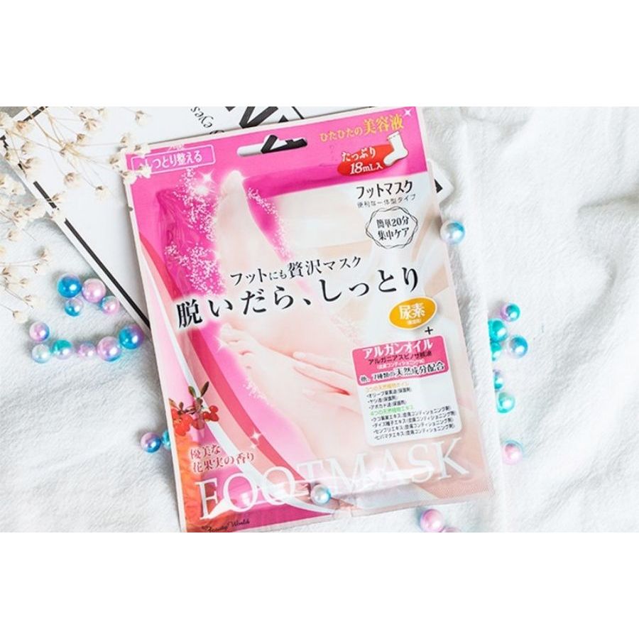 Mặt Nạ Ủ Chân Beauty World Phục Hồi Chuyên Sâu Dưỡng Sáng Mềm Mại Trẻ Hóa Foot Mask Nhật Bản 18ml