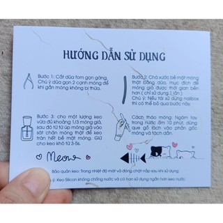 Bìa nailbox 2 mặt(Kèm túi bóng cho mỗi bìa)-9*11cm