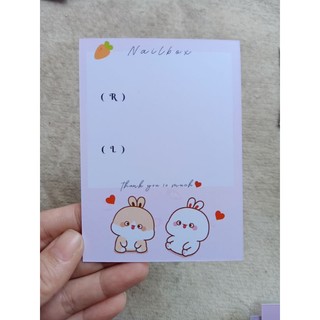 Bìa nailbox 2 mặt(Kèm túi bóng cho mỗi bìa)-9*11cm