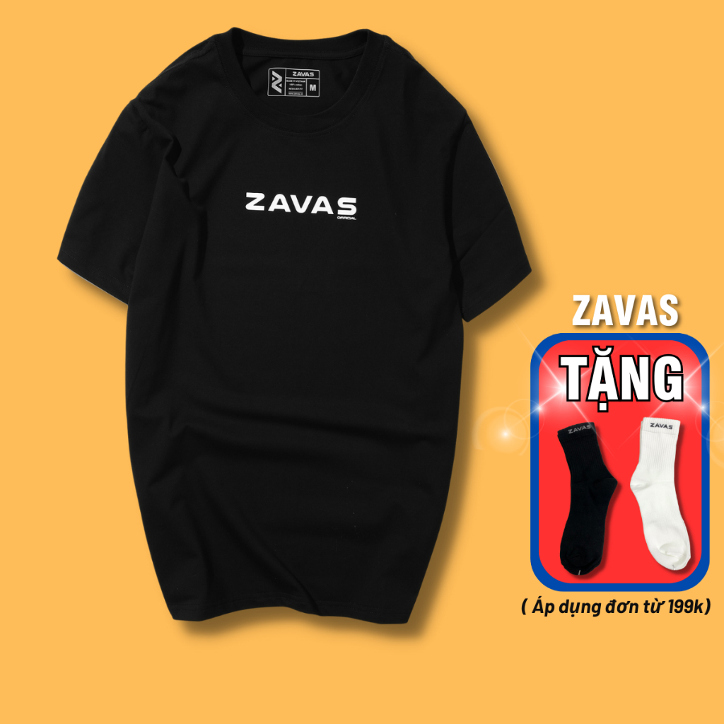 Áo thun store hàng hiệu cao cấp local brand ZAVAS cổ tròn ngắn tay vải dày mịn thoáng mát - Z07