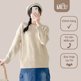 Áo len trơn basic đơn giản phong cách hàn quốc Ratih Miều Est.2013