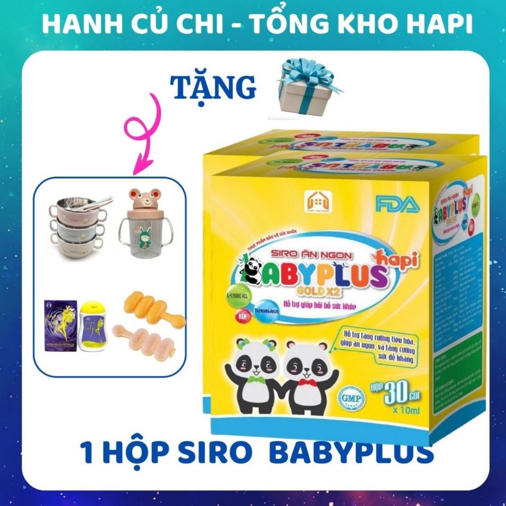 Siro Ăn Ngon Baby PlusGiúp Bé Hết Biếng Ăn, Hết Táo Bón, Tăng Cân