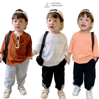 Đồ dài tay cho bé trai bé gái thể thao dáng hàn quốc áo dài tay quần dài 1 đến 7 tuổi BERNIE