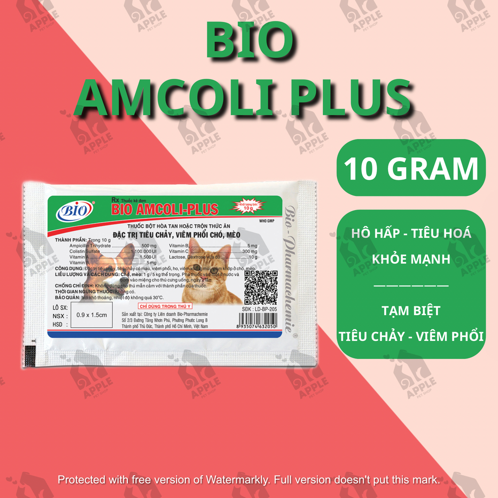 Giảm ho, sổ mũi, long đờm cho chó mèo - Sản phẩm công ty Bio