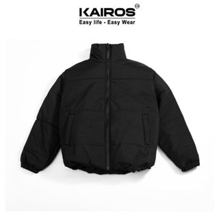 Áo khoác phao nam nữ Kairos form boxy cổ cao trần bông dày dặn siêu ấm vải chống gió chống nước nhẹ