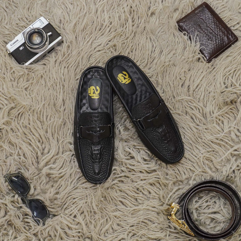 Sục nam da bò in dập vân cá xấu, khâu đế vong quanh màu big size