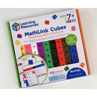 [Hàng nhập khẩu Mỹ] Toán học với các khối - MathLink Cubes Elementary Math Activity Set - Learning Resources