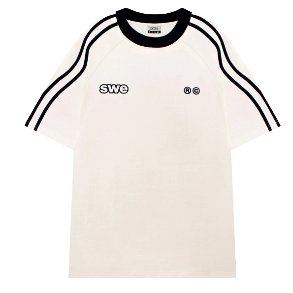 Áo thun SWE WAVELINES TEE form rộng tay lỡ