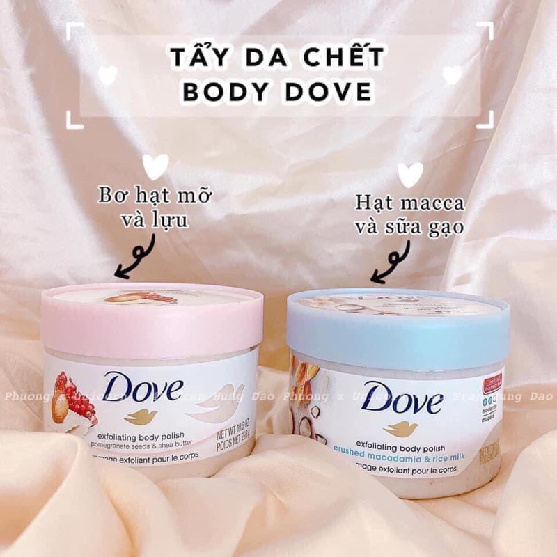 TẨY DA CHẾT DOVE BẢN UK 225ML