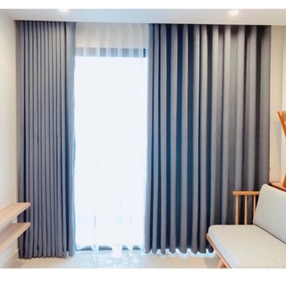 Rèm cửa sổ cao cấp, rèm cửa chất liệu vải gấm chống nắng, trang trí decor phòng