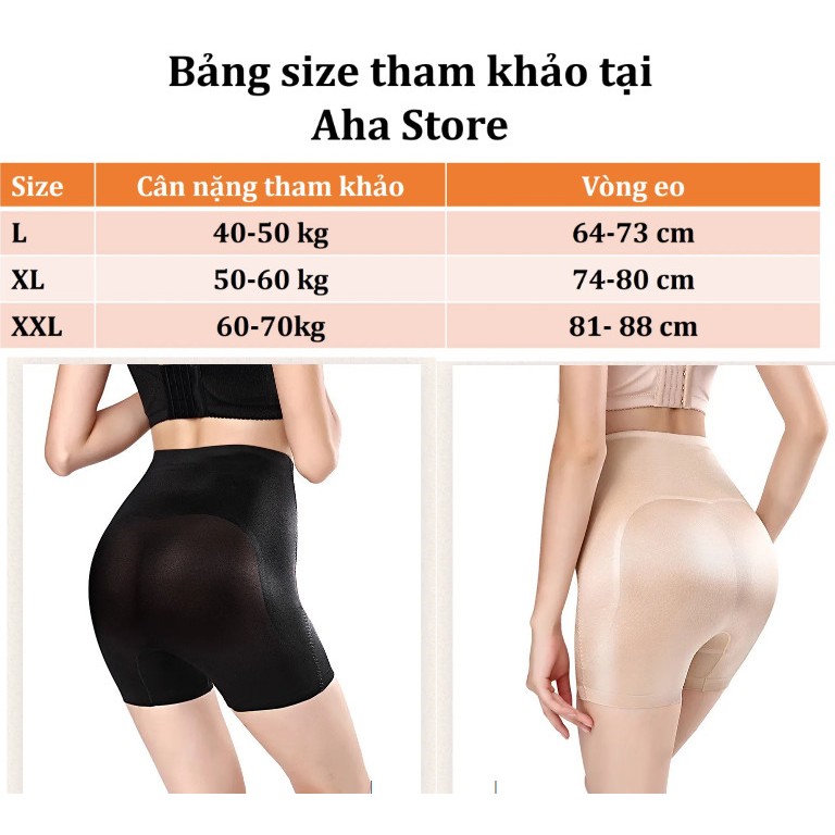 Quần gen nịt bụng siết eo mặc váy body nâng mông định hình chống cuộn