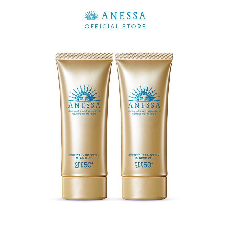 Bộ 2 Gel chống nắng bảo vệ hoàn hảo Anessa Perfect UV Sunscreen Skincare Gel 90g x 2