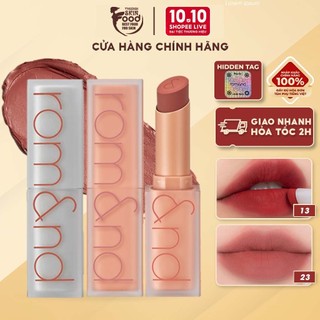 [NEW] [MUTERAL NUDE] Son Thỏi Siêu Lì Cao Cấp Hàn Quốc Romand New Zero Matte Lipstick 3g