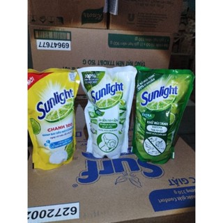Rửa chén Sunlight Túi 750g -3 loại-  An toàn cho chén dĩa trẻ em
