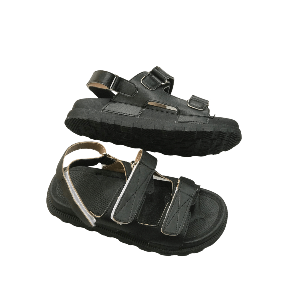 DÉP NỮ SANDAL 2 QUAI NGANG TRƠN XÉ DÁN SIÊU ÊM SIÊU BỀN
