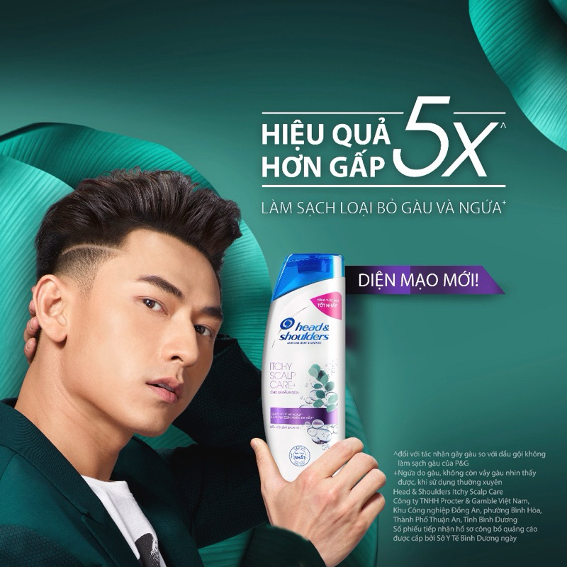 Dầu gội Head & Shoulders sạch gàu Cool Menthol Bạc Hà Mát Lạnh 480ml 330ml