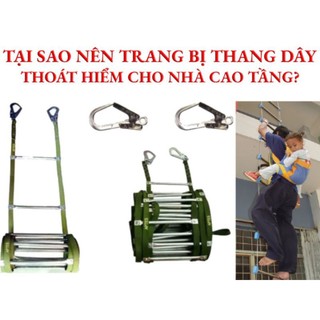 Thang dây thoát hiểm khi cháy loại dày bằng thép không gỉ