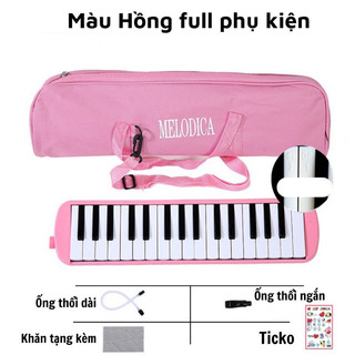 Kèn melodion melodiac 32 phím, kèn phím cho học sinh, đầy đủ phụ kiện