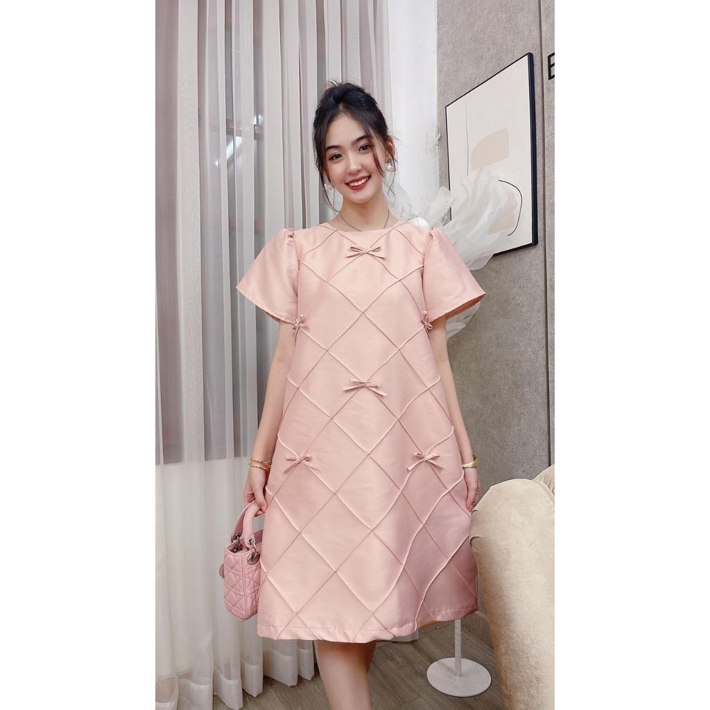 VÁY TAFTA HỒNG GÂN THOI