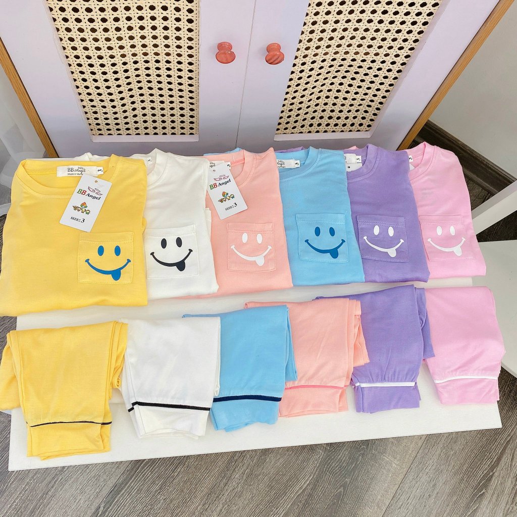 Bộ Tăm Thun Lạnh Hình Mặt Cười Bé Trai Bé Gái Dễ Thương