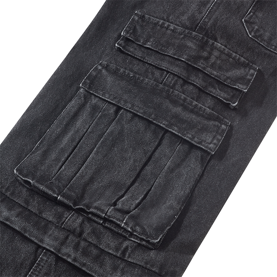 Veindals quần túi hộp denims