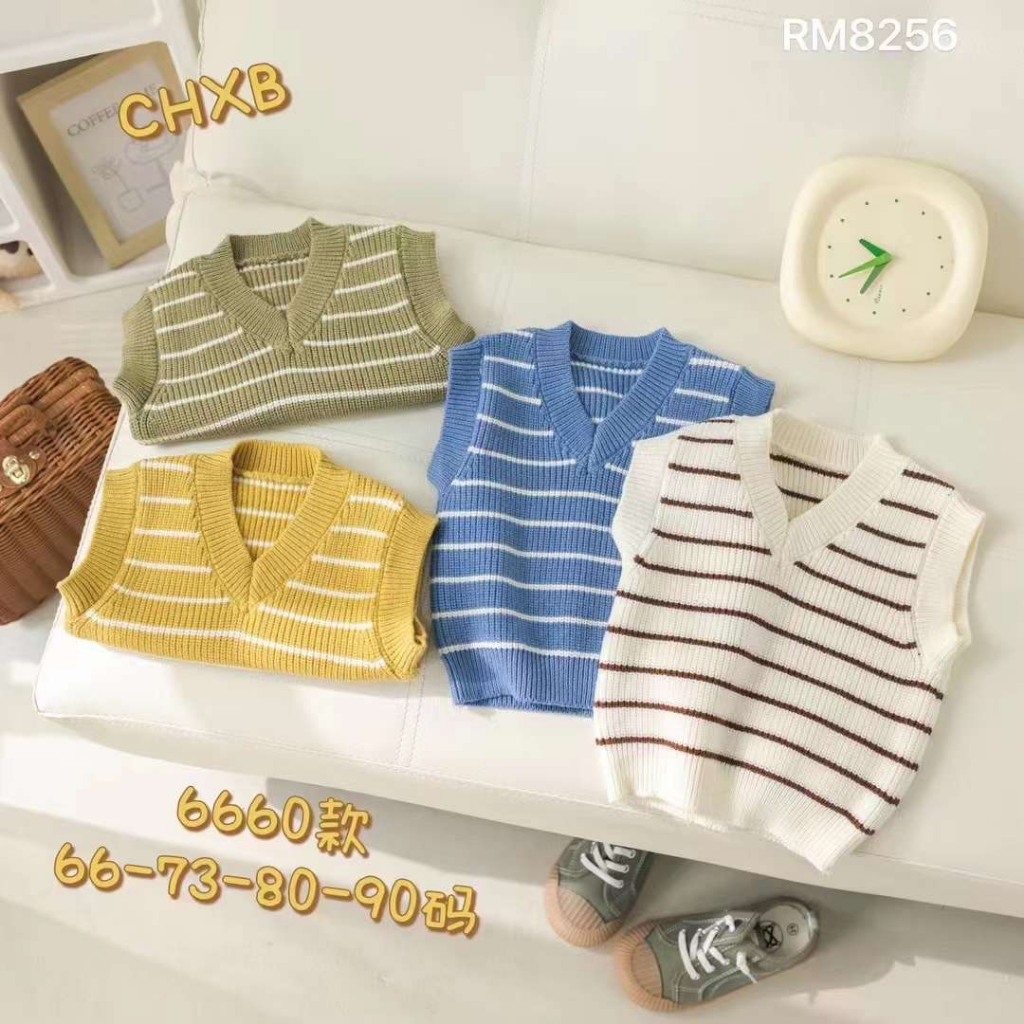 Áo Gile len cho bé HK KIDS, áo len gile cao cấp chất len mềm mịn đanh lì size cho bé từ 3 đến 8 tuổi