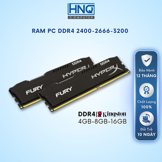  Ram PC 4GB 8GB 16GB DDR4 bus 2400 2666 3200Hz Kingston Hyperx Hàng Chính Hãng - Bảo Hành 12 Tháng 