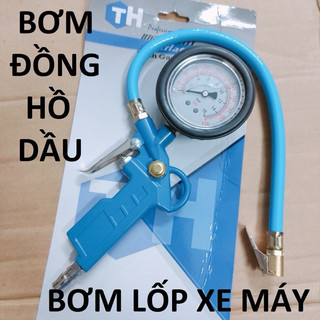 Bơm hơi bơm lốp có đồng hồ dầu
