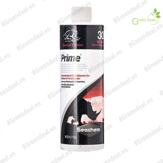 Seachem - prime 30% more free | khử clo, nh3, no2, no3 cho nước hồ cá thủy sinh, hồ cá biển