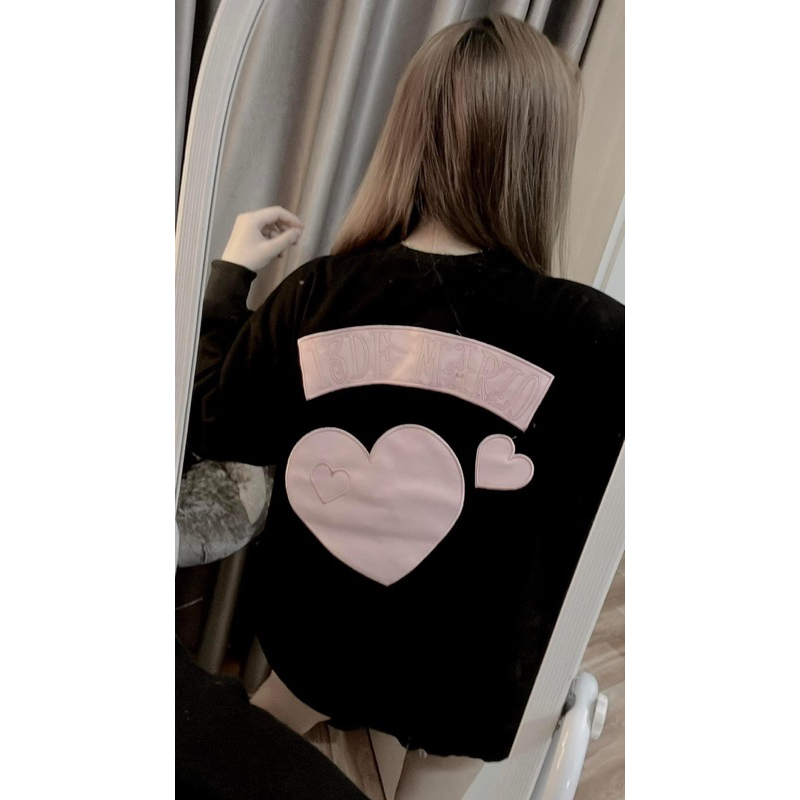 Áo Nỉ Gấu Lưng Thêu Da QC