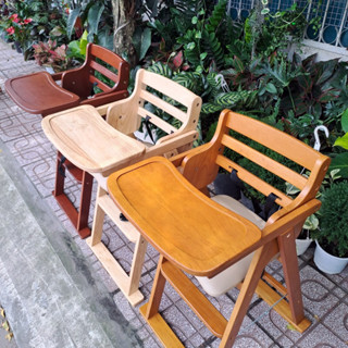 Ghế ăn dặm cho bé gỗ cao su
